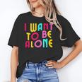 Introvert I Want To Be Alone Retro Wavy Unisex T-Shirt Introvert I Want To Be Alone Retro Wavy Unisex T-Shirt