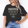 Introvert But Willing To Discuss Birds Bird Watching Birding Unisex T-Shirt