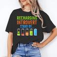 Introverted Recharging Introvert Saying Sarcasm Unisex T-Shirt Introverted Recharging Introvert Saying Sarcasm Unisex T-Shirt