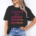 Introverted Willing To Discuss Paperanian Introvert Unisex T-Shirt