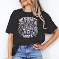 Introverts Unite Quirky Solitude Unisex T-Shirt