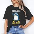 Kids Kindergarten Dabbing Penguin Nailed It Graduation Class 2021 Unisex T-Shirt