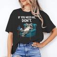 Lazy Raccoon Sarcastic Introvert Humor Japanese Animal Unisex T-Shirt