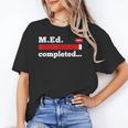 Master Of Education Completed Teacher Master Graduation For Men Women Unisex T-Shirt