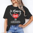 In Memory Of Son Ty Customized Personalized Memorial Unisex T-Shirt In Memory Of Son Ty Customized Personalized Memorial Unisex T-Shirt