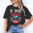 Nurse Live Love Heal Graduation Appreciation Valentines Day Unisex T-Shirt