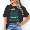 Ovarian Cancer Shirt I Wear Teal In Memory Of My Sister Unisex T-Shirt