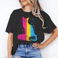Pansexual Pride Celestial Cat Sitting Book LGBTQ Pan Colors Men Women Unisex T-Shirt Pansexual Pride Celestial Cat Sitting Book LGBTQ Pan Colors Men Women Unisex T-Shirt