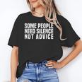 Some People Need Silence Not Advice Introvert Humor Unisex T-Shirt Some People Need Silence Not Advice Introvert Humor Unisex T-Shirt