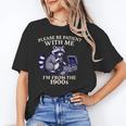 Please Be Patient I'm From The 1900s Retro Raccoon Saying Unisex T-Shirt Please Be Patient I'm From The 1900s Retro Raccoon Saying Unisex T-Shirt