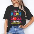 Proud Aunt Of 2023 Pre-K Graduate Senior Graduation Matching Unisex T-Shirt