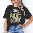 Proud Aunt Of 2024 College Graduate Family 24 Graduation Unisex T-Shirt