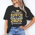 Proud Auntie Of 2025 College Graduate Family 25 Graduation Unisex T-Shirt