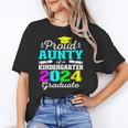 Proud Aunty Of Kindergarten Graduate 2024 Graduation Aunty Unisex T-Shirt