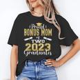 Proud Bonus Mom Of Two 2023 Graduate Class 2023 Graduation Unisex T-Shirt