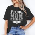 Proud Mom Of a 2024 Graduate Mama Checkered Graduation Unisex T-Shirt