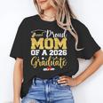 Proud Mom Of A Class Of 2026 Graduate Senior Gold Graduation Unisex T-Shirt