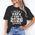 Proud Papa Of A 2026 Senior Football Graduation Dad Unisex T-Shirt