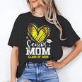 Proud Senior Mom Class Of 2026 Softball Graduation Heart Unisex T-Shirt