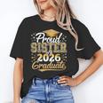 Proud Sister Of 2026 Graduate College Graduation Hat Party Unisex T-Shirt