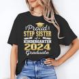 Proud Step Sister Of Kindergarten Graduate 2024 Graduation Unisex T-Shirt