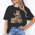 Reading Cat Book Lover Unisex T-Shirt