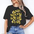 Retro Anti Social Club Bees Introvert Women Men Unisex T-Shirt