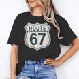 Retro Route 67 Highway Sign Vintage Road Nostalgia Unisex T-Shirt Retro Route 67 Highway Sign Vintage Road Nostalgia Unisex T-Shirt