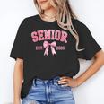 Senior 2026 Coquette Pink Bow Class Of 2026 Graduation Girls Unisex T-Shirt