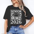 Senior 2026 Floral Flowers Class Of 2026 Graduation Kids Unisex T-Shirt