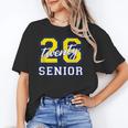 Senior Class 2026 Graduation Yellow Blue Letters Unisex T-Shirt