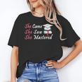 She Came She Saw She Mastered Graduation Unisex T-Shirt