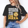 Social Worker Will Work For Pizza Graduation Unisex T-Shirt