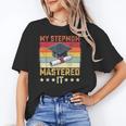 My Stepmom Mastered It Master's Degree Graduation Vintage Unisex T-Shirt