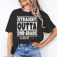 Straight Outta 2nd Grade Class Of 2028 Shirt Graduation Unisex T-Shirt