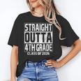 Straight Outta 4th Grade Graduation Class 2026 Fourth Grade Unisex T-Shirt