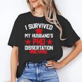 I Survived My Husband's PHD Dissertation Graduation Unisex T-Shirt