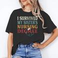 I Survived My Sister's Nursing Degree Graduation Nurse Lover Unisex T-Shirt