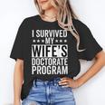 i Survived My Wife Doctorate Program PHD Wife Graduation Unisex T-Shirt