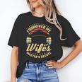 Survived My Wife's Master's Degree College Graduation Unisex T-Shirt