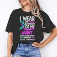 Teal & Purple In Memory Of My Aunt Suicide Prevention Unisex T-Shirt Teal & Purple In Memory Of My Aunt Suicide Prevention Unisex T-Shirt