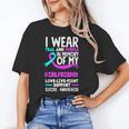 Teal & Purple In Memory Of My Girlfriend Suicide Prevention Unisex T-Shirt Teal & Purple In Memory Of My Girlfriend Suicide Prevention Unisex T-Shirt