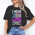 Teal & Purple In Memory Of My Sister Suicide Prevention Unisex T-Shirt Teal & Purple In Memory Of My Sister Suicide Prevention Unisex T-Shirt
