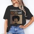 Unapologetically MSW-Ish Student Graduation Afro Unisex T-Shirt