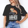 I Like Video Games Bearded Dragon Gamer Introvert Mood Unisex T-Shirt I Like Video Games Bearded Dragon Gamer Introvert Mood Unisex T-Shirt