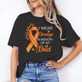 I Wear Orange In Memory Of My Dad Leukemia Awareness Cancer Unisex T-Shirt