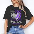I Wear Purple In Memory Of My Brother Overdose Awareness Unisex T-Shirt I Wear Purple In Memory Of My Brother Overdose Awareness Unisex T-Shirt