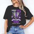 I Wear Purple In Memory Of My Dad Alzheimer's Awareness Unisex T-Shirt