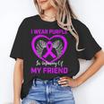 I Wear Purple In Memory Of Friend Alzheimers Heart Graphic Unisex T-Shirt I Wear Purple In Memory Of Friend Alzheimers Heart Graphic Unisex T-Shirt