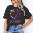 I Wear Red & Blue In My Memory Of My Mom CHD Awareness Month Unisex T-Shirt